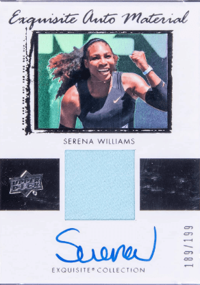 2018 Upper Deck Employee Exclusive Autograph Materials #UDSW Serena Williams Signed Jersey Card /199 - $22,800