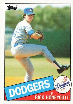 Autograph 158264 Los Angeles Dodgers 1984 Donruss No. 494 Rick Honeycutt  Autographed Baseball Card