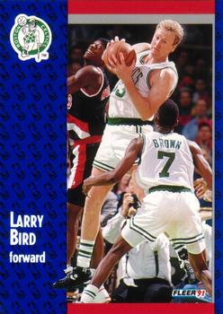 86 Fleer # 9 hotsell Base Larry Bird