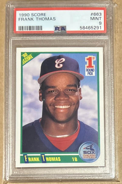 1990 Score Frank Thomas Rookie Card #663