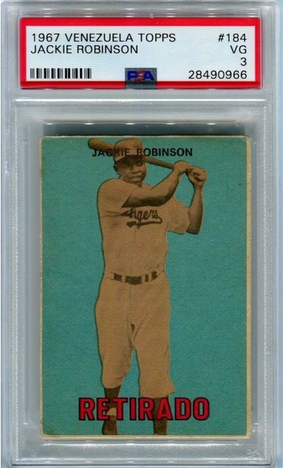 1967 Venezuela Topps Jackie Robinson #184
