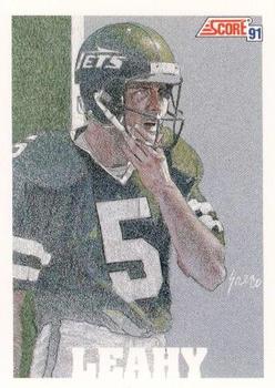 Pat Leahy autographed Football Card (New York Jets) 1989 Topps #237