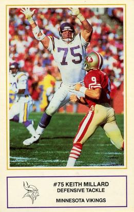 Keith Millard - Minnesota Vikings 105 (1990) - American football Fleer 1990  - LastDodo