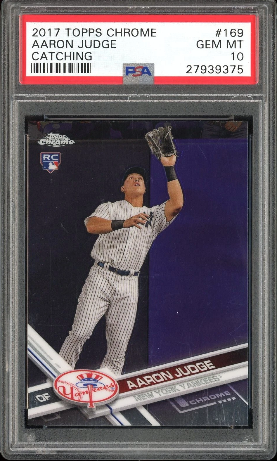 ゲームセンター・ゲームカード 2017 Topps Chrome Aaron Judge RC PSA Amazon.com: PSA 10 AARON JUDGE 2017 TOOPS CHROME ROOKIE CARD