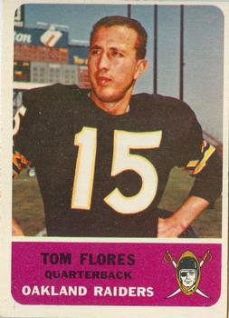 1962 FLEER FOOTBALL CARD #72 JIM OTTO OAKLAND RAIDERS