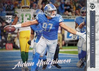 2022 Panini Instant Draft Night Football #2 Aidan Hutchinson Rookie Card  Lions