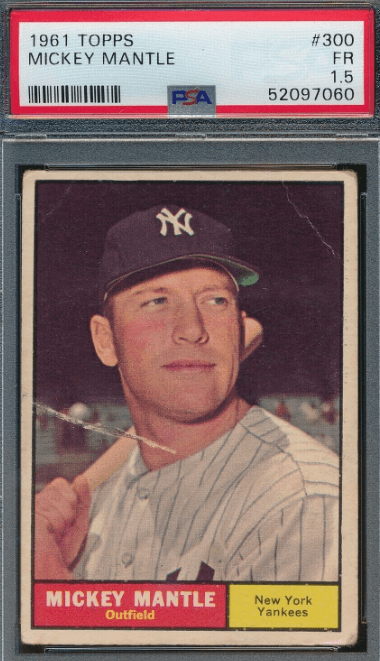 1961 Topps Mickey Mantle #300