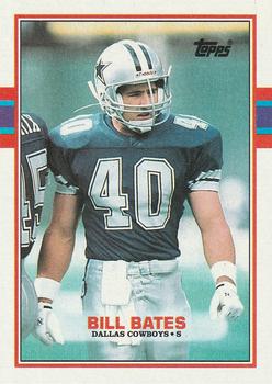 Bill Bates Dallas Cowboys Autographed Signed 1987 Topps #270 Card Beckett