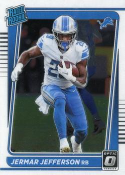 : 2021 Optic Jermar Jefferson Lions PRIZM Rookie Football Card  #296 : Collectibles & Fine Art