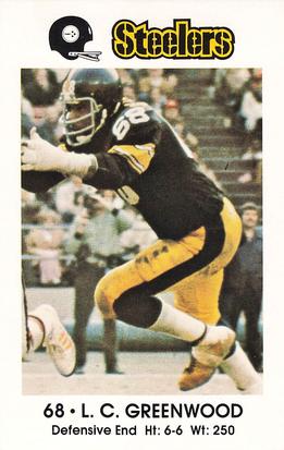 1972 Topps #101 L. C. Greenwood Pittsburgh Steelers Rookie Football Card NM