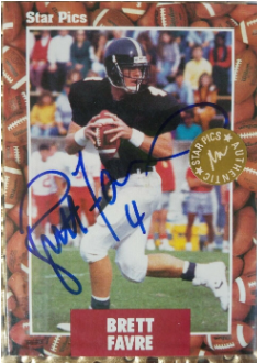 1991 Star Pics Autographs Brett Favre #65 - The Autographed Rookie Card