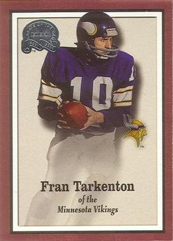 FRAN TARKENTON SIGNED AUTOGRAPH MINI FOOTBALL PSA/DNA + 1969 Topps #150 PSA  4