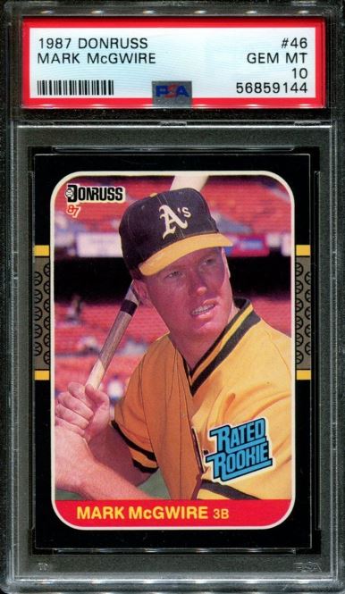 1987 Donruss Rated Rookie Mark McGwire #46