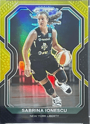 2021 Panini Black Gold Prizm Sabrina Ionescu #39 Black Gold Prizm /5 - ~$23,000