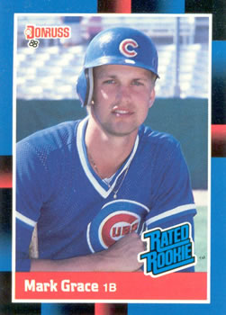 1990 Mark Grace Fleer Baseball Card #32
