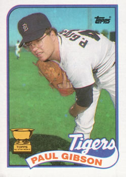  1989 Fleer #131 Paul Gibson NM-MT Detroit Tigers Baseball :  Collectibles & Fine Art