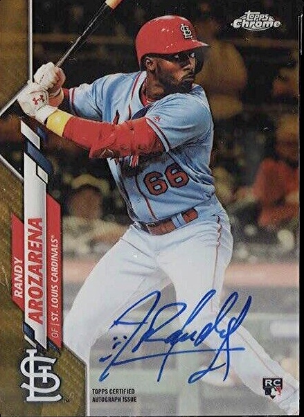 【激レア】RANDY AROZARENA オートサインRCカード Randy Arozarena 2020 Topps Chrome #RA-RAR Rookie Auto