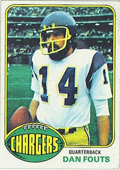 1973 Topps Dan Fouts  Dan fouts, Quarterback, Coaching