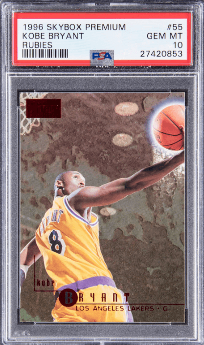 KOBE BRYANT 1996 TOPPS Finest RC #74 No Coating Rookie Lakers PSA Gem Mint  10 - Game Day Legends