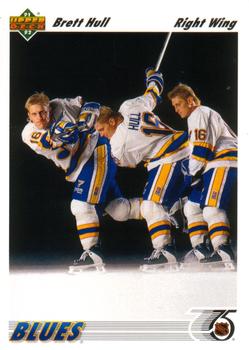 1990 Brett Hull NHL St. Louis Blues #395 Card