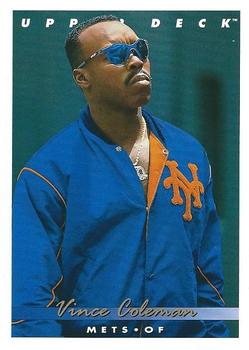 Vince Coleman Signed 1988 Donruss Cardinals Baseball Card #293 Autograph  Mets