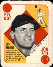 Gus Zernial Philadelphia Athletics 2 1954 Topps Signed