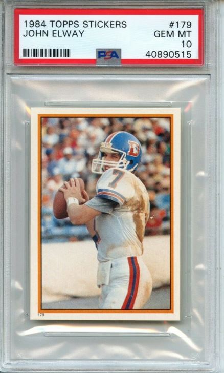 1984 Topps Stickers John Elway #179