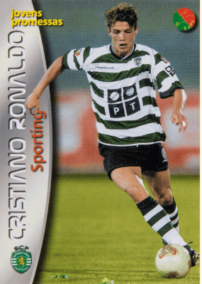2003 Panini Sports Mega Craques Cristiano Ronaldo Rookie Card #128