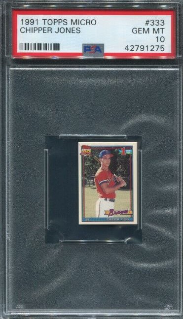 1991 Topps Micro Chipper Jones #333