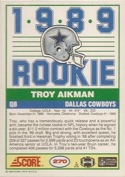 1989 Pro Set #490 RC / PSP1 Troy Aikman Value null | Collectibles.com