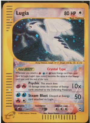 2003 Pokémon Aquapolis Crystal Lugia #149