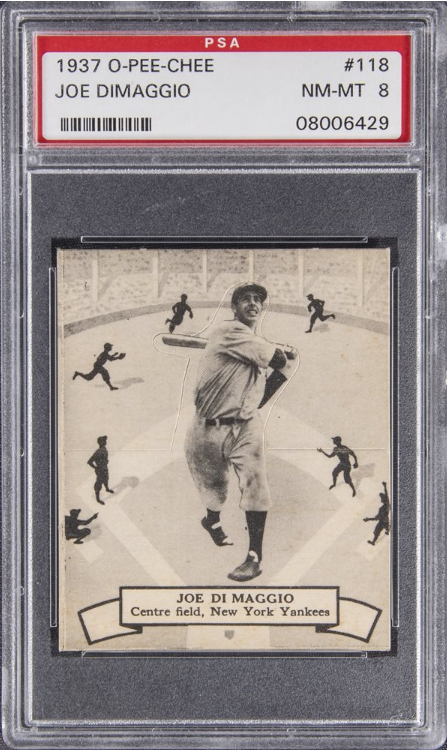 1939 Play Ball Joe DiMaggio #26 PSA NM 7. Baseball Cards