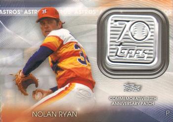 Nolan Ryan 2021 Topps Platinum Players Die Cut Texas Rangers #PDC-7