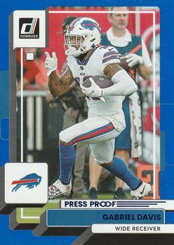 Gabriel Davis 2022 Donruss Elite Football Holo Foil Refractor Card