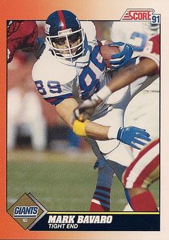 : Football NFL 1989 Score #52 Mark Bavaro NY Giants :  Collectibles & Fine Art