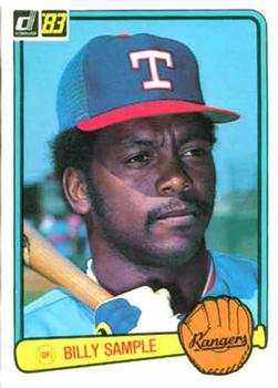  1982 Topps # 112 Billy Sample Texas Rangers (Baseball