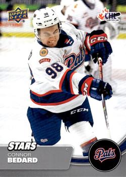 Connor Bedard Regina Pats #98 2023 NHL Draft Blue WHL Jersey - OKNCAASHOP