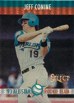 Jeff Conine autographed baseball card (Florida Marlins) 1995 Donruss Studio  #135