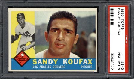 1960 Topps Sandy Koufax #343