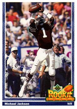 Michael Jackson football on sale card