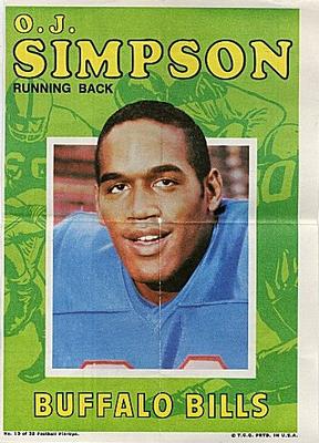 1979 Topps Football O.J. SIMPSON Card #170 SAN FRANCISCO 49ers