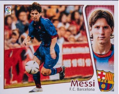 2004 Panini Stickers Colecciones Este Rookie Lionel Messi– $120,000