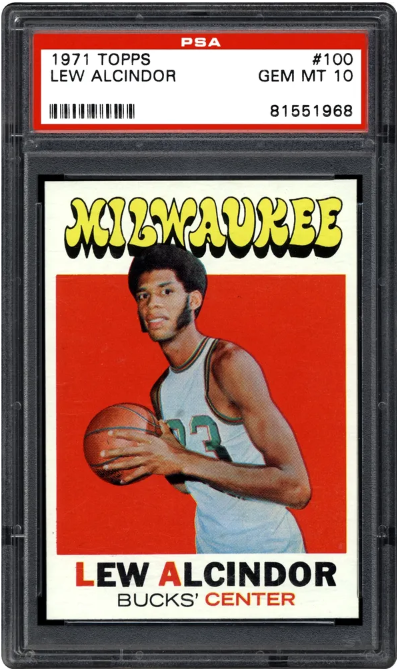 1971 Topps Lew Alcindor #100