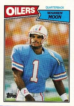 1990 Score #105 Warren Moon - Houston Oilers  Nfl history, Football  helmets, Football cards