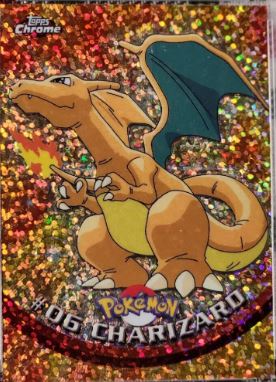 2000 Pokémon Topps Chrome Series 2 Charizard Pokémon TV Sparkle #6