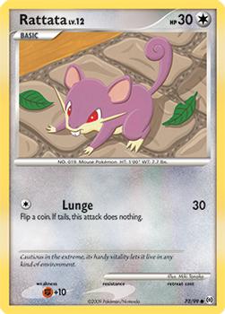 rattata pokemon card value - (71) [1] Bite (20) Rattata - 128/165 - Common