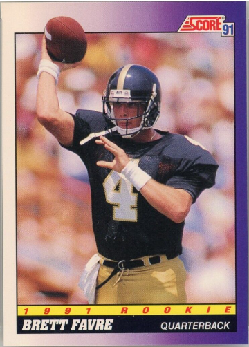 1991 Score Brett Favre #611 - The Gunslinger Card