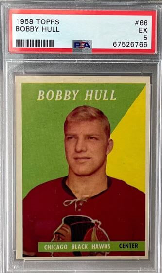 1958 Topps Bobby Hull Rookie Card #66