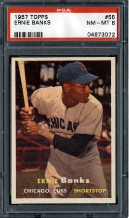 1957 Ernie Banks Topps #55