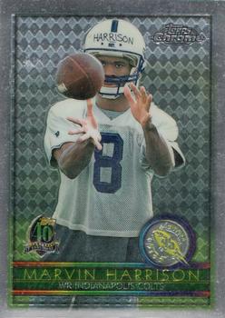 Marvin Harrison player worn jersey patch football card (Indianapolis Colts)  2004 Donruss Classics Team Colors #TC18